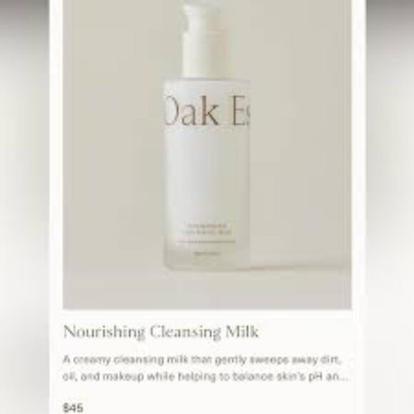 Oak Essentials Nourishing Cleansing Milk - NWT - NIB - Picture 3 of 3